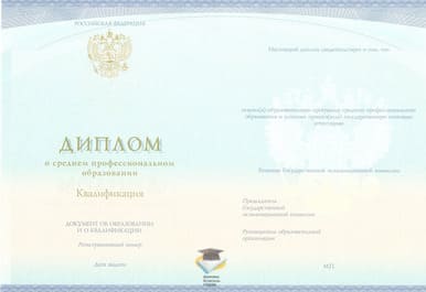 Диплом Тверского промышленно-экономического колледжа СпецБланк 2014-2020 годов